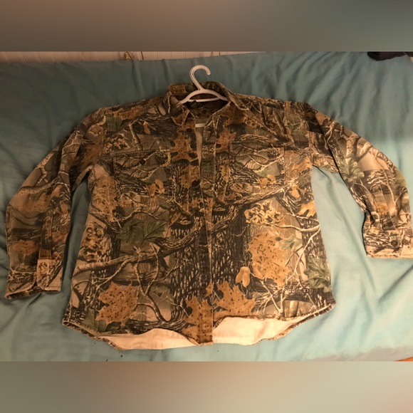 Hunting camo denim jacket. - Picture 1 of 1
